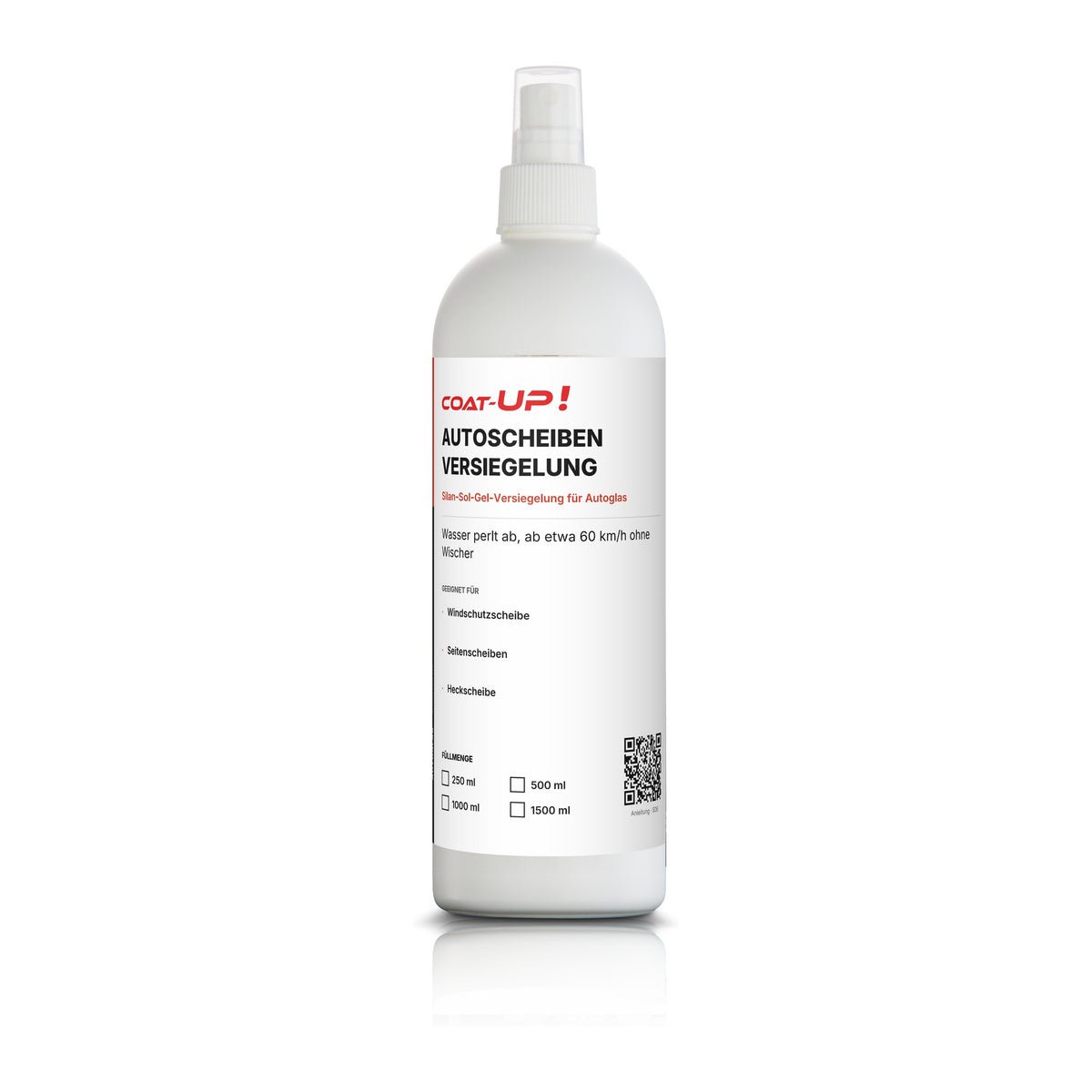 Coat-Up Autoscheiben-Versiegelung Sprühflasche mit Lotos-Effekt für Windschutzscheibe