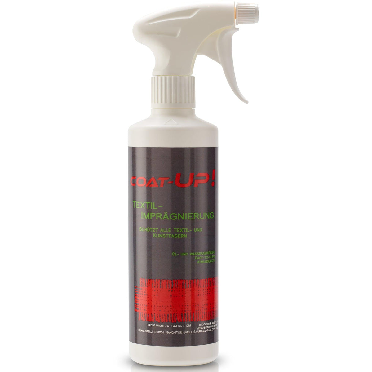 Coat-Up Textil Imprägnierspray für Schuhe, Zelt, Polster und Cabrio