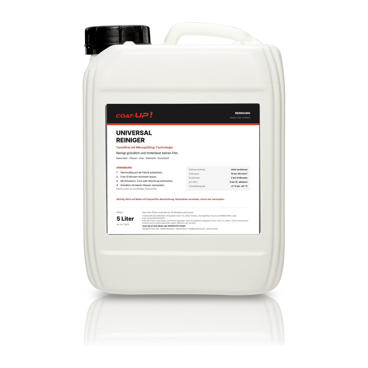 Coat-Up Universalreiniger 5 Liter Kanister, tensidfrei